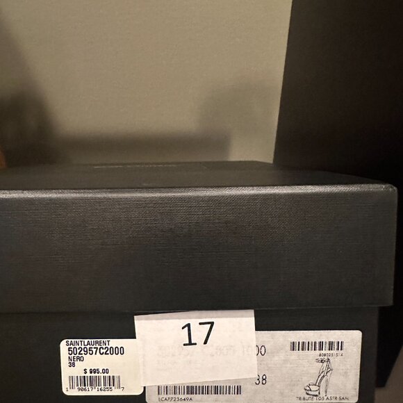 YSL Black Suede 6" heels - Ankle strap - Picture 4 of 5